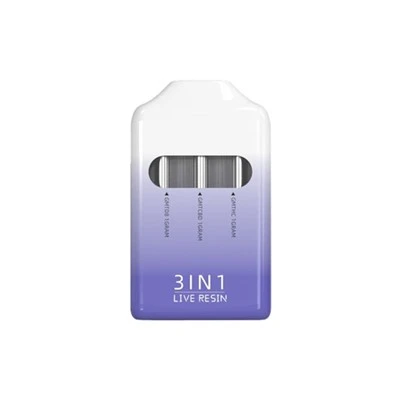 3-in-1 Dispositivo monouso per vaporizzazione THC, CBD, distillato e D8