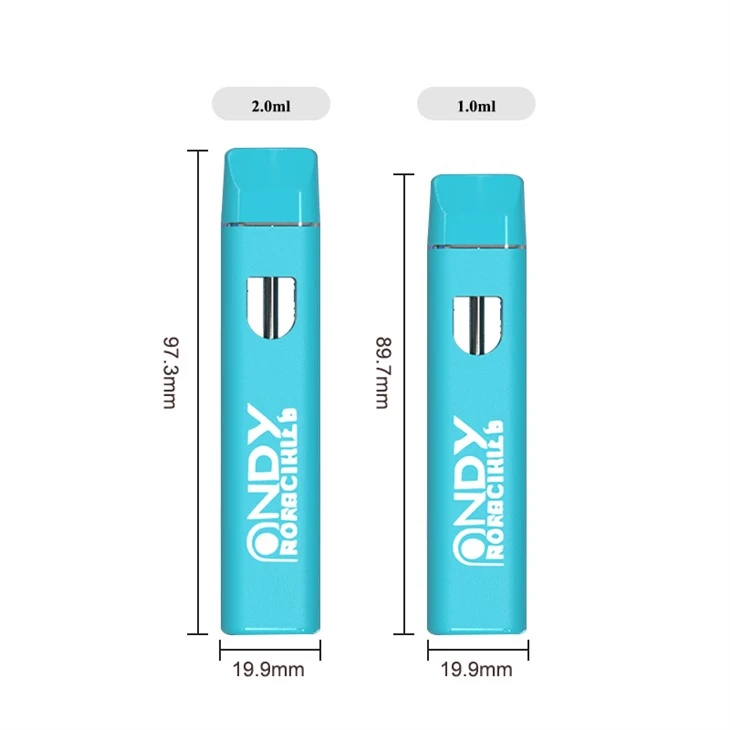 Rechargeable 1ml/2ml Ceramic Inhale Activated Vape Pen Empty for Thc Hhc Oil